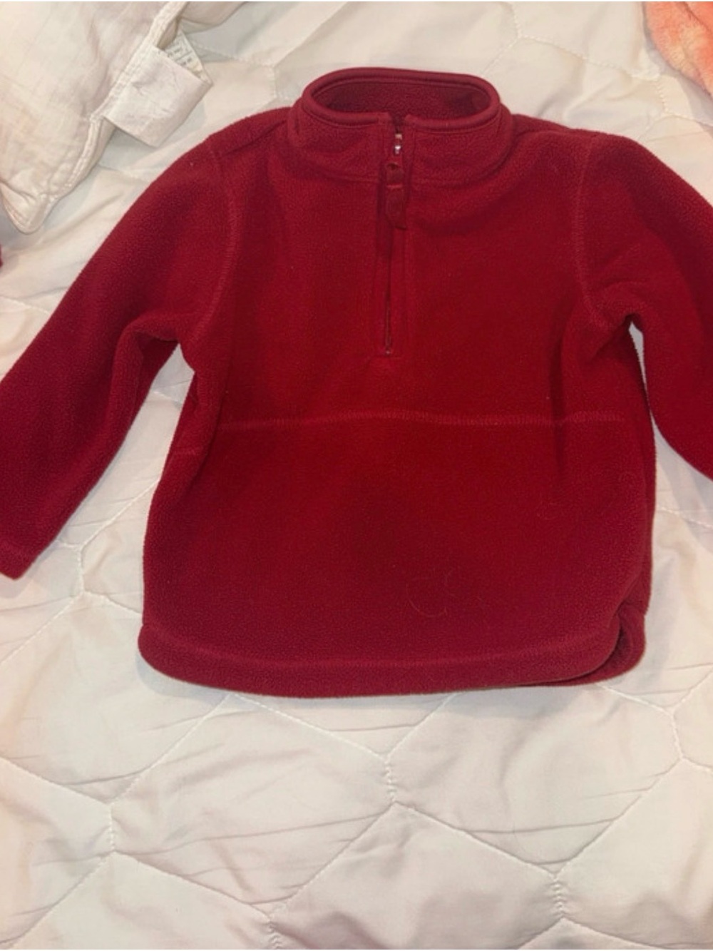 Old Navy Toddler Red Fleece Pullover Jacket